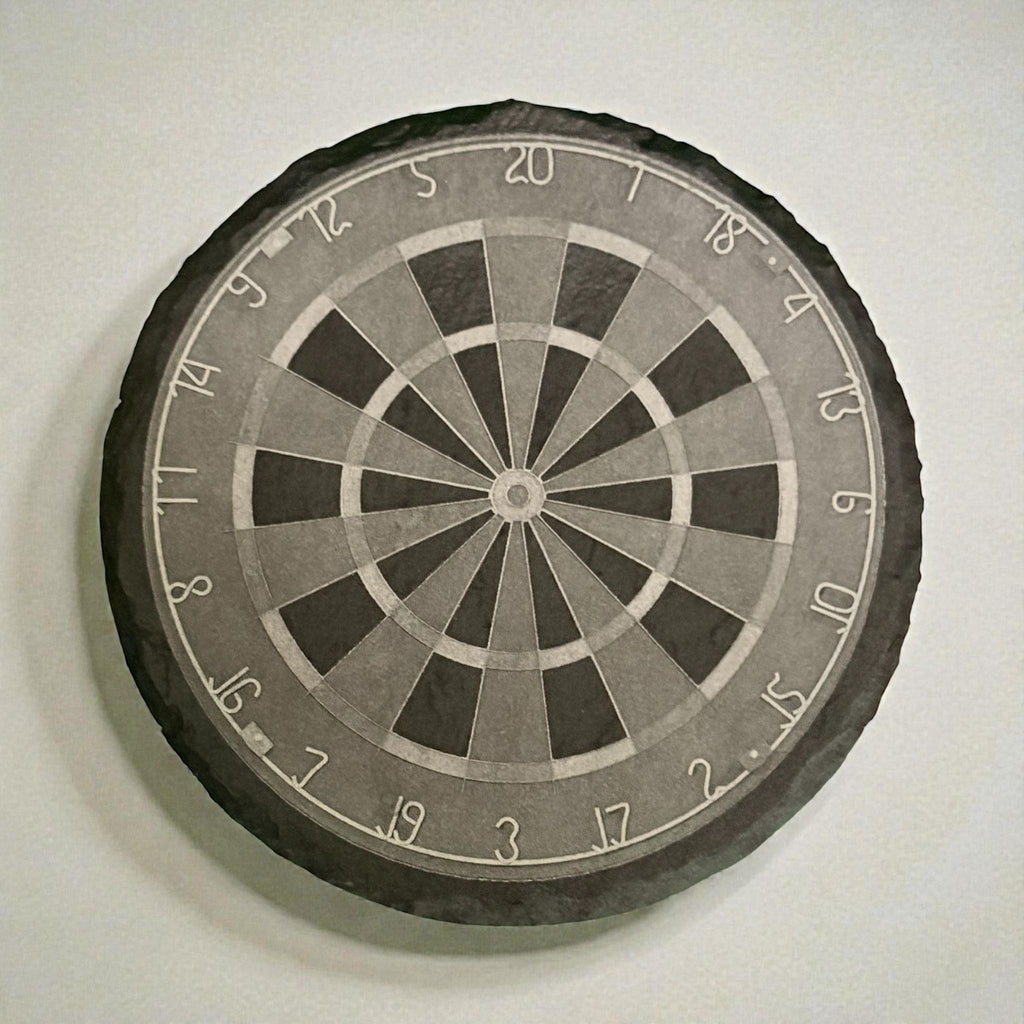 Limited Edition Slate Dart Board Drinks Coasters