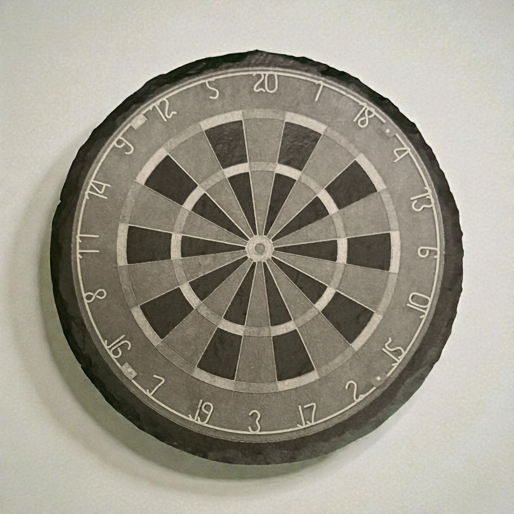 Limited Edition Slate Dart Board Drinks Coasters