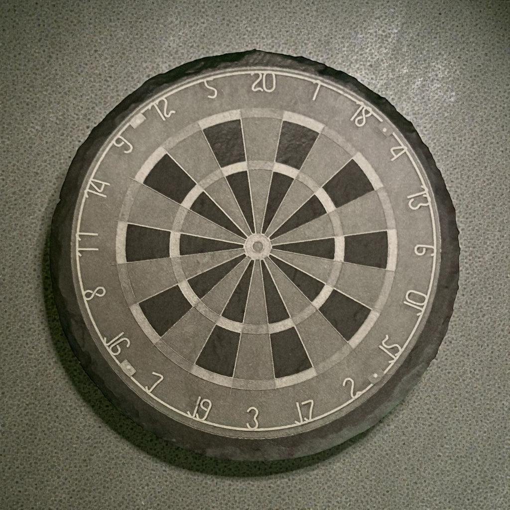 Limited Edition Slate Dart Board Drinks Coasters