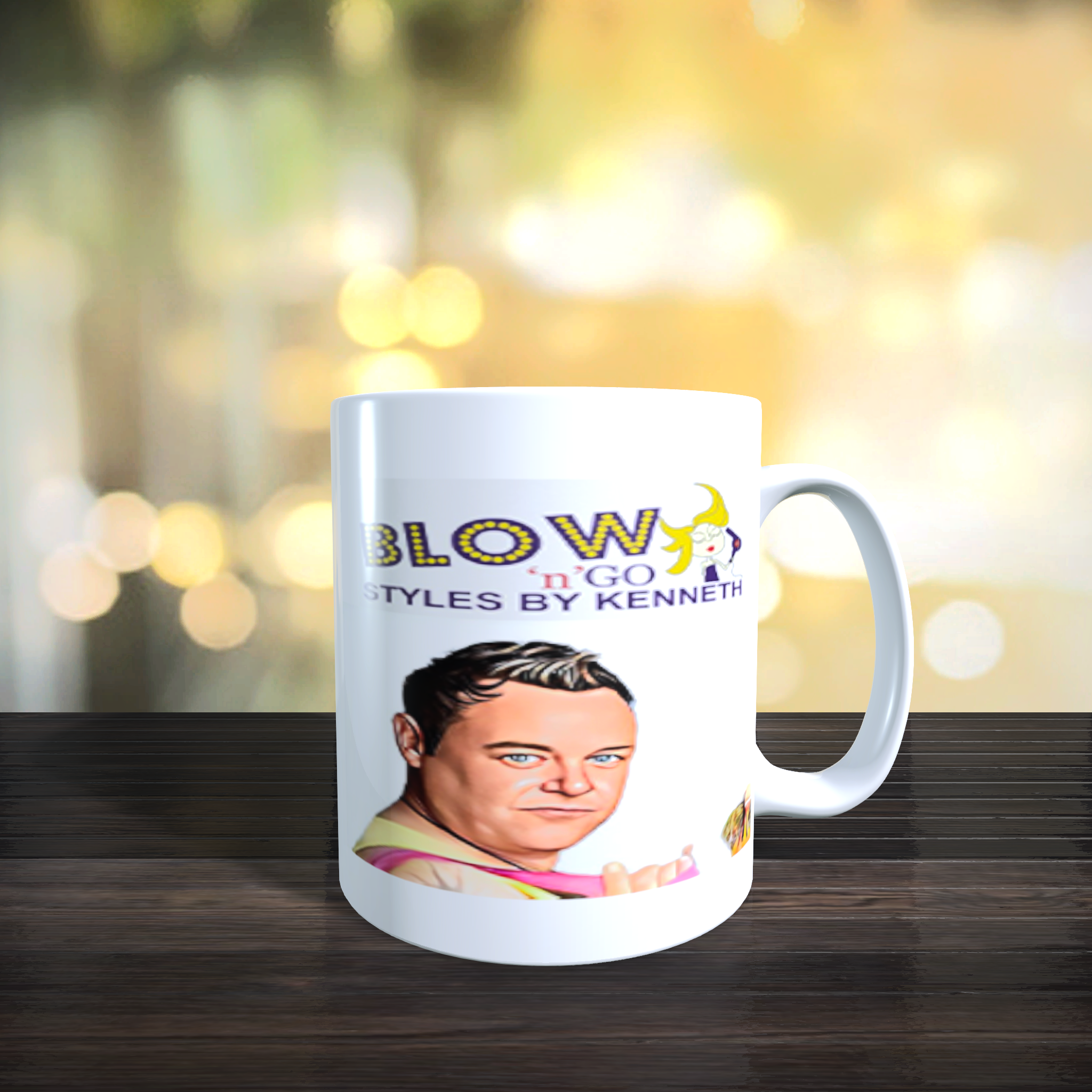 Personalised Kenneth Benidorm TV Classic Sketch Mug