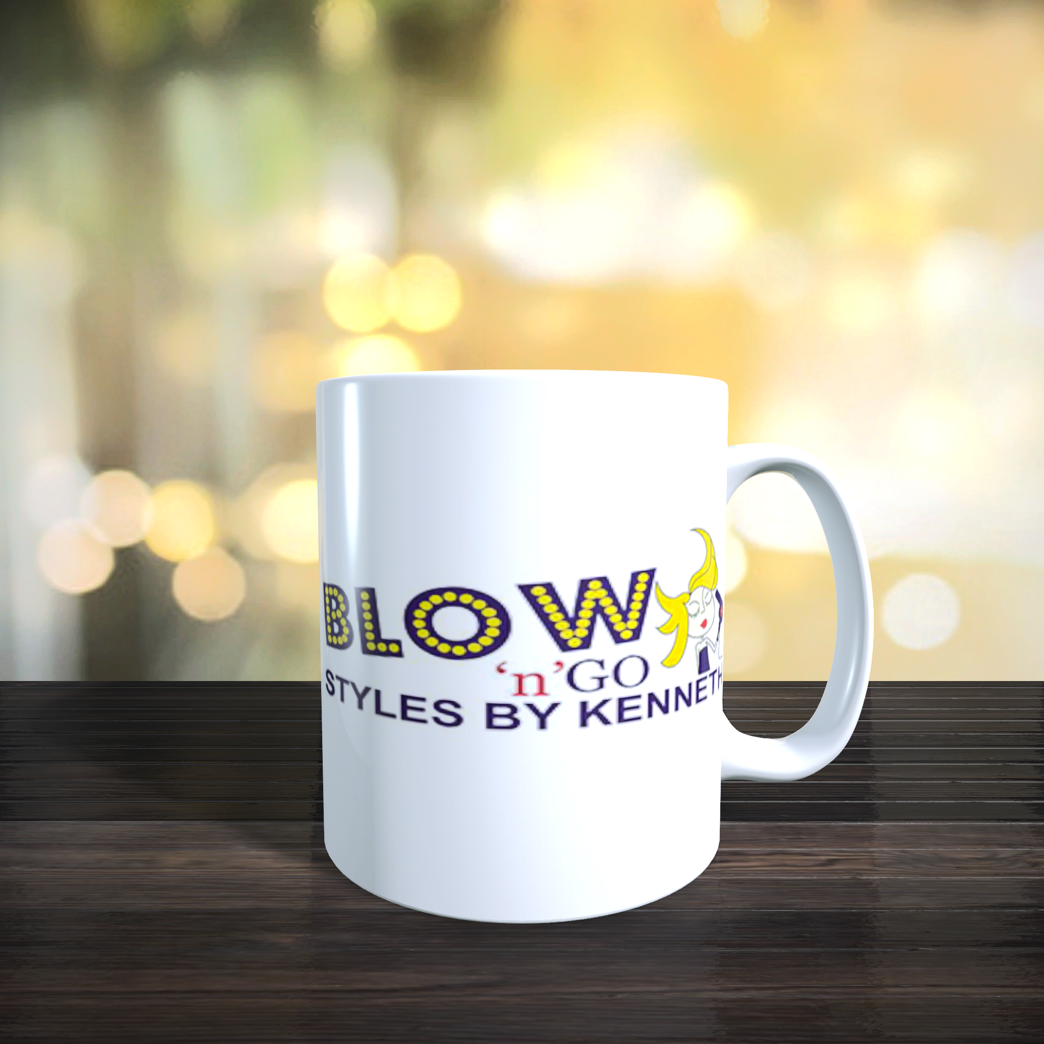 Personalised Benidorm Blow n Go Logo Mug