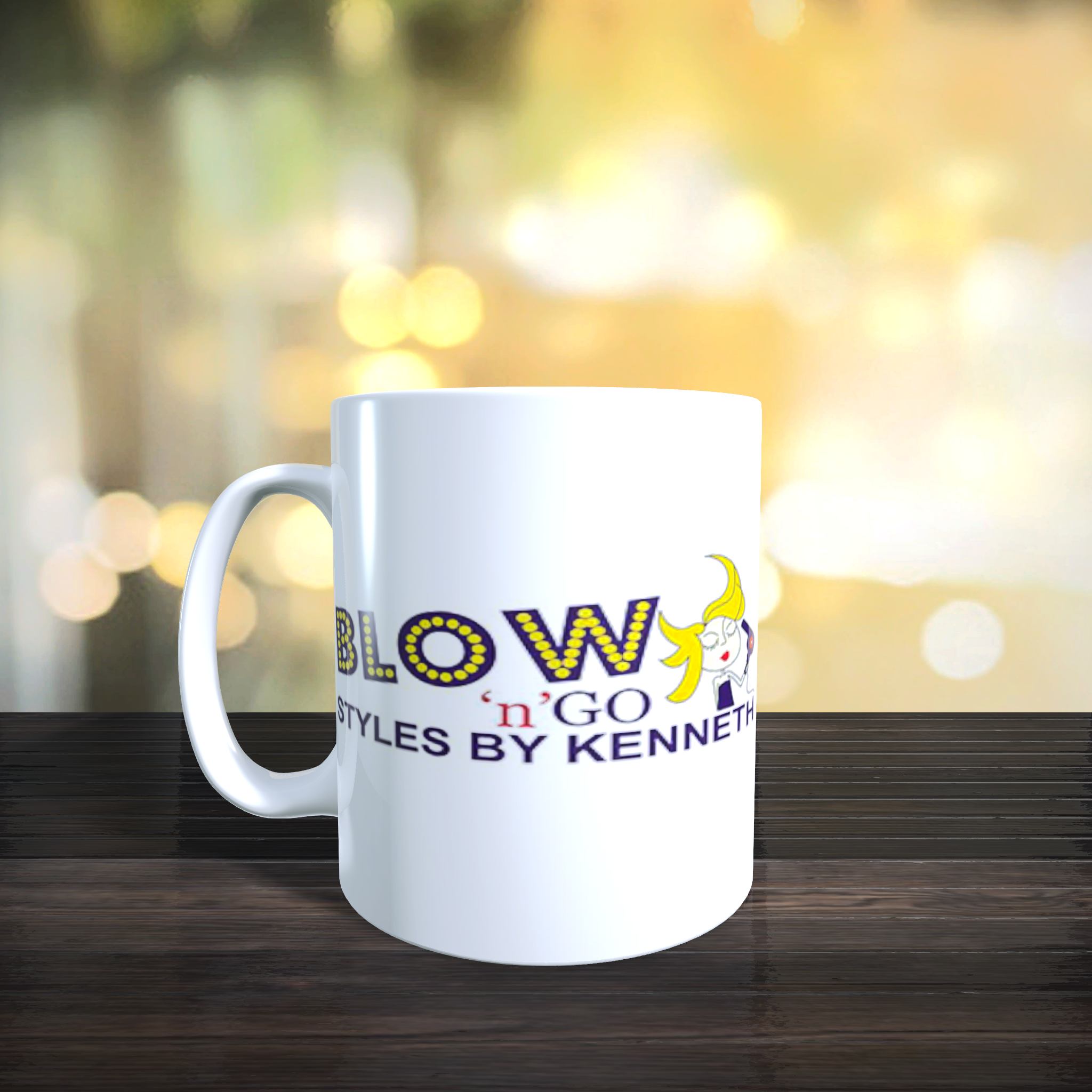 Personalised Benidorm Blow n Go Logo Mug