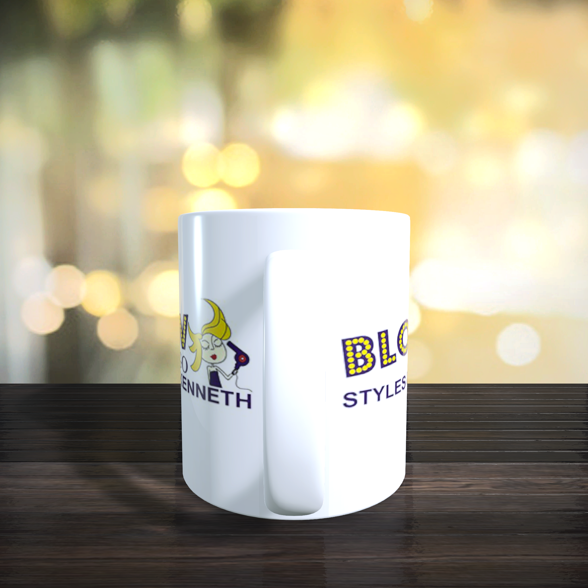 Personalised Benidorm Blow n Go Logo Mug