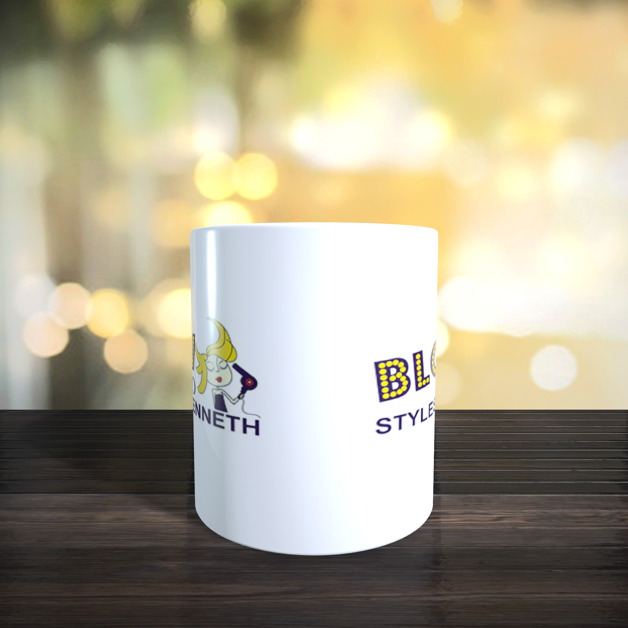 Personalised Benidorm Blow n Go Logo Mug