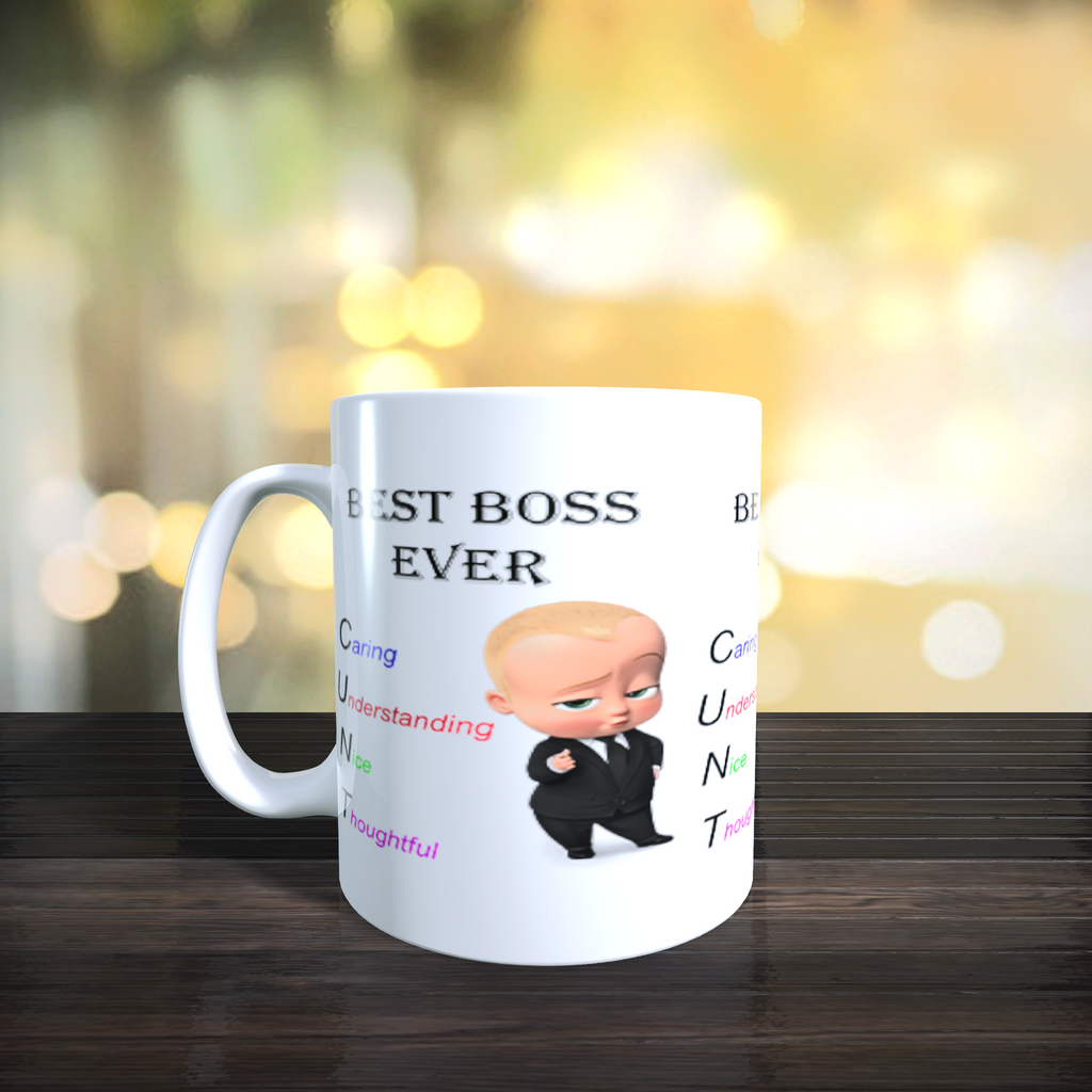 Personalised Limited Edition Best Boss Ever Novelty Mug