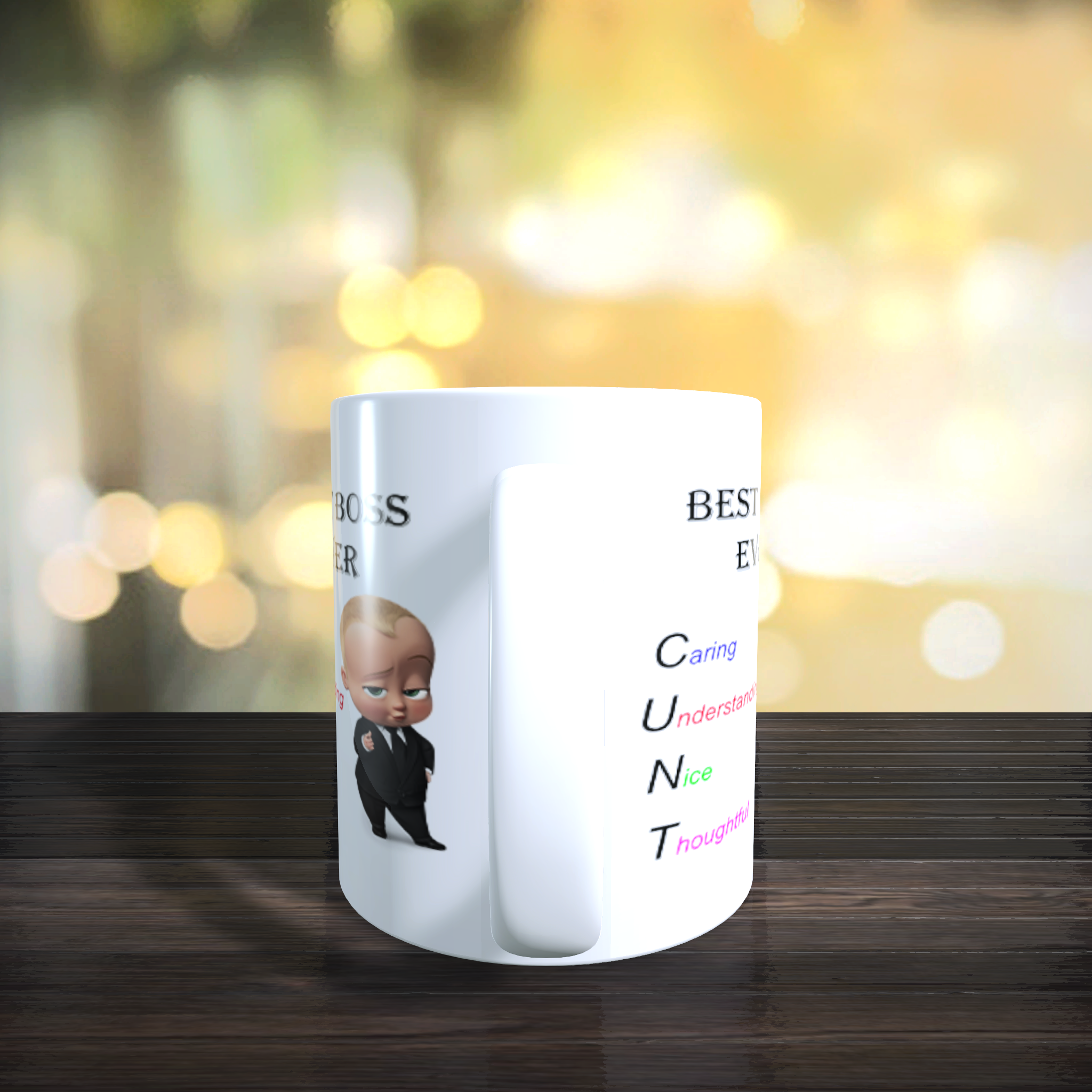 Personalised Limited Edition Best Boss Ever Novelty Mug