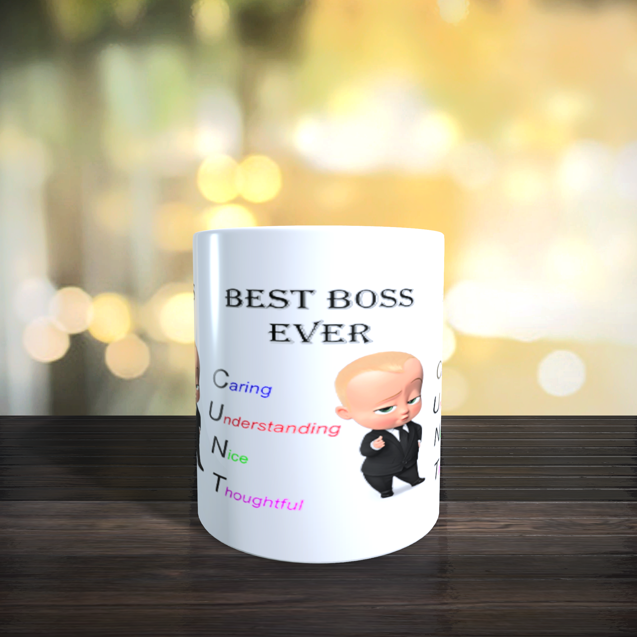Personalised Limited Edition Best Boss Ever Novelty Mug