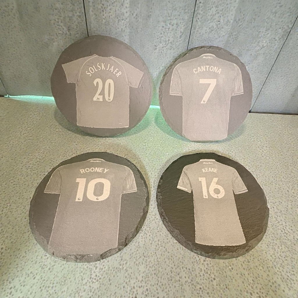 Limited Edition Manchester United Slate Drinks Coasters ( 4 pack )
