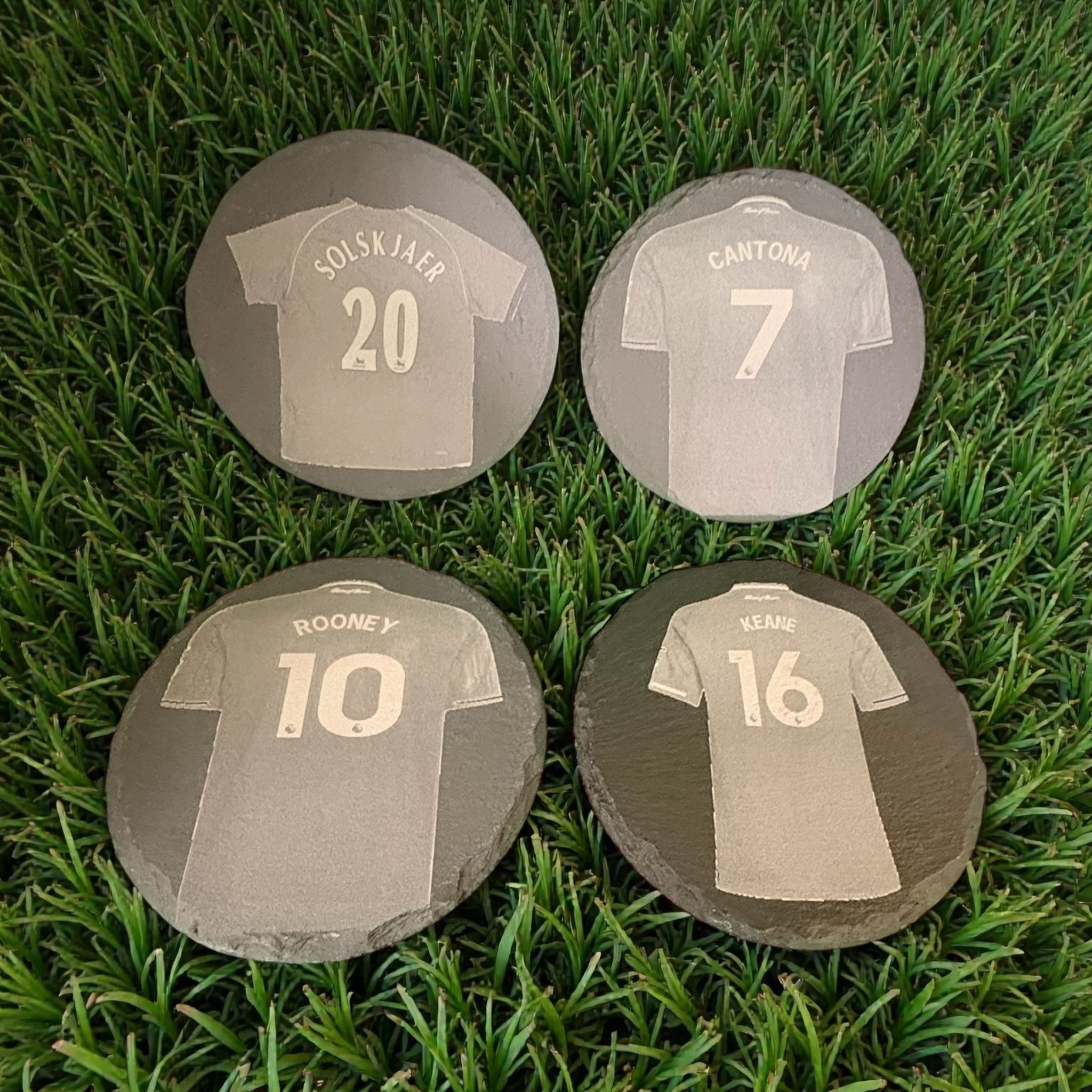 Limited Edition Manchester United Slate Drinks Coasters ( 4 pack )