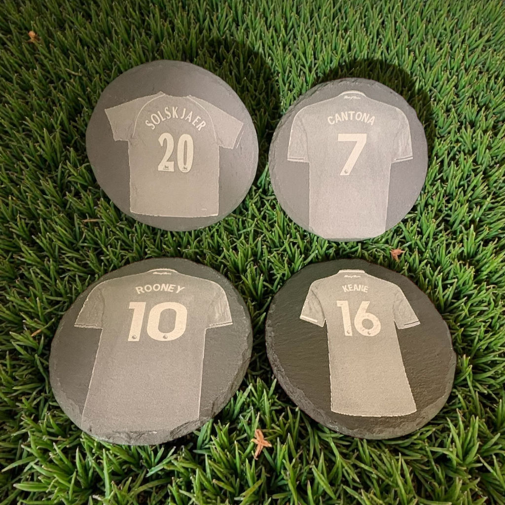 Limited Edition Manchester United Slate Drinks Coasters ( 4 pack )