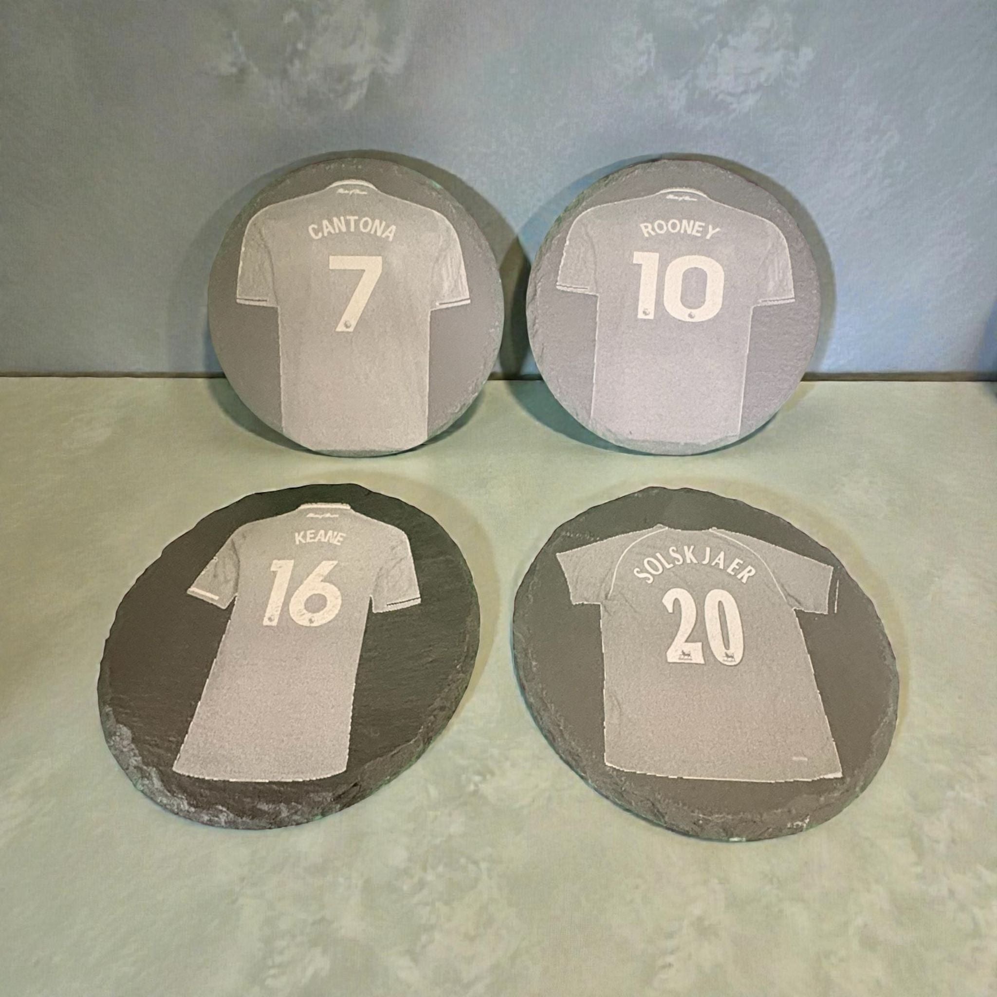 Limited Edition Manchester United Slate Drinks Coasters ( 4 pack )