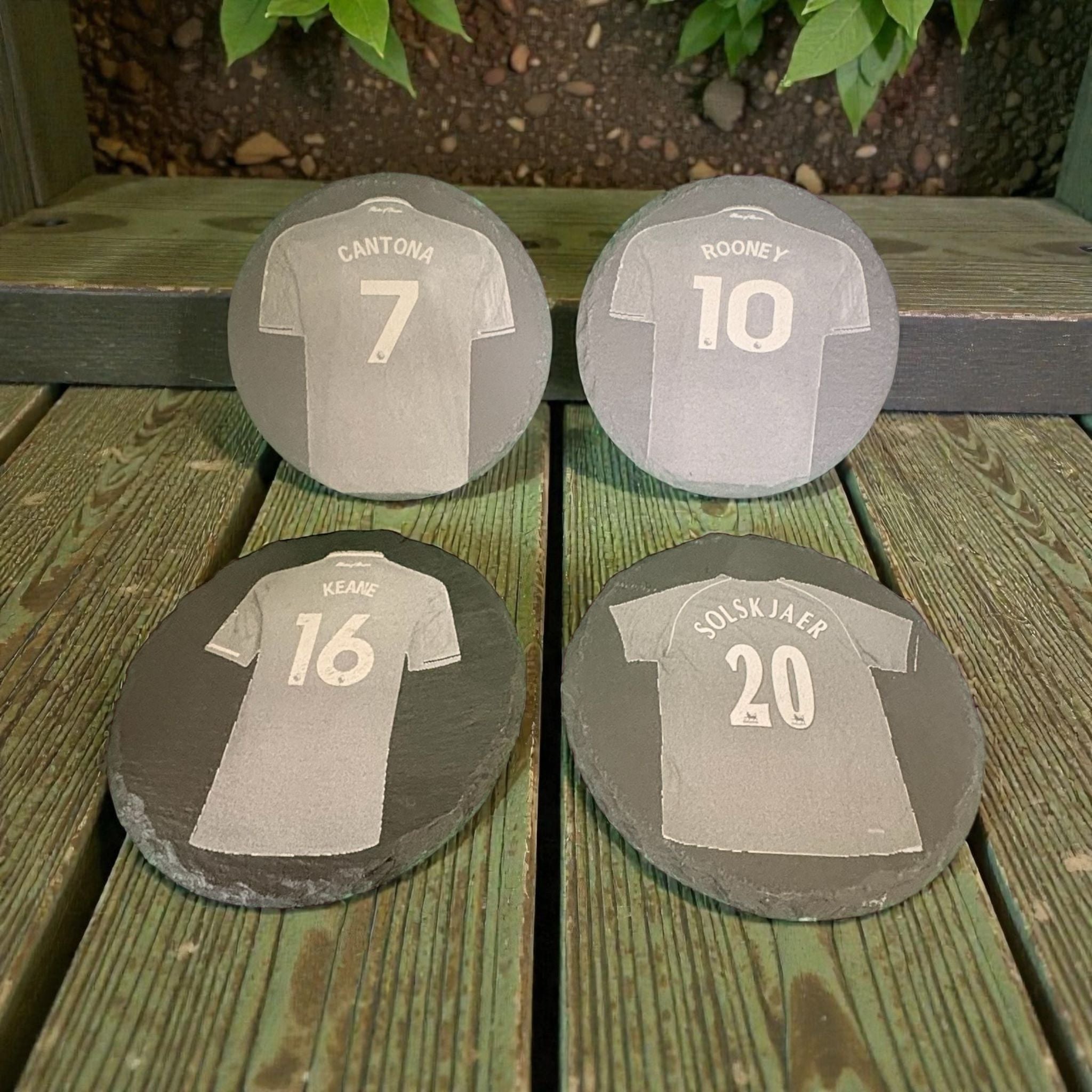 Limited Edition Manchester United Slate Drinks Coasters ( 4 pack )