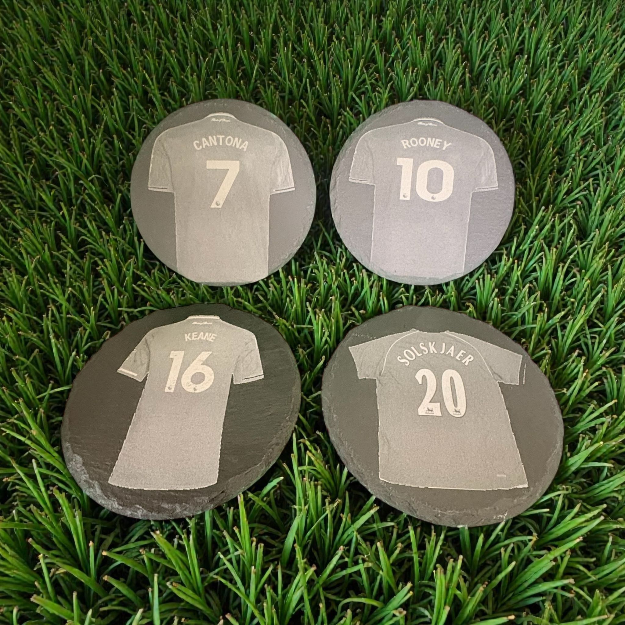 Limited Edition Manchester United Slate Drinks Coasters ( 4 pack )