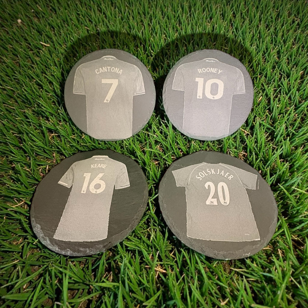 Limited Edition Manchester United Slate Drinks Coasters ( 4 pack )