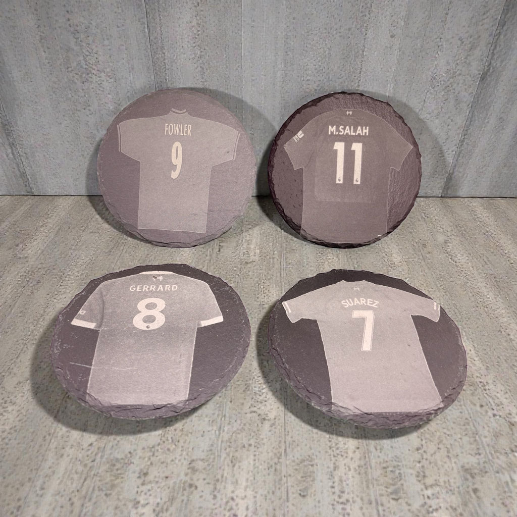 Limited Edition Liverpool Slate Drinks Coasters ( 4 pack )