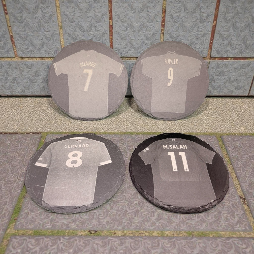 Limited Edition Liverpool Slate Drinks Coasters ( 4 pack )