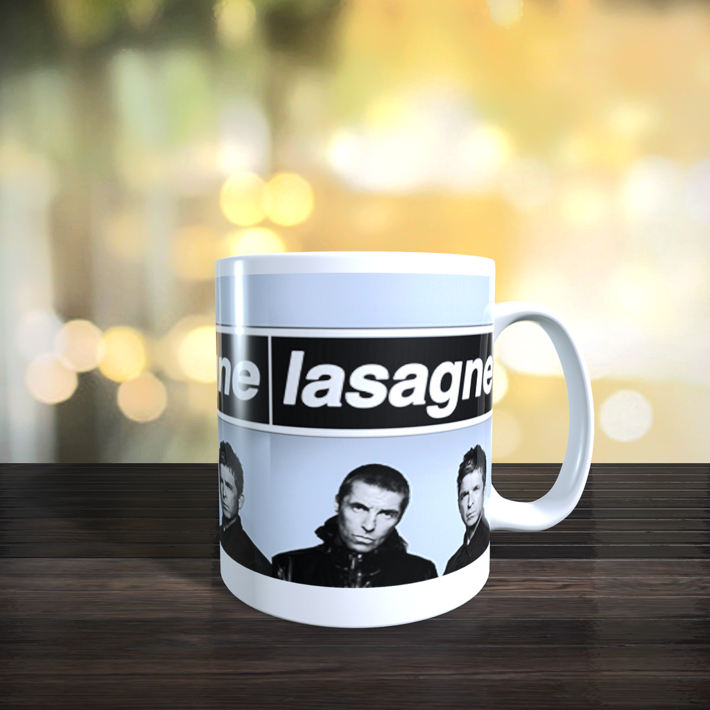 Personalised Limited Edition Oasis Reunion Lasagne Mug