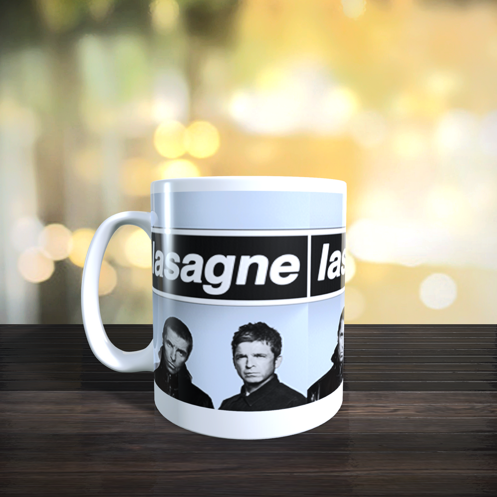 Personalised Limited Edition Oasis Reunion Lasagne Mug
