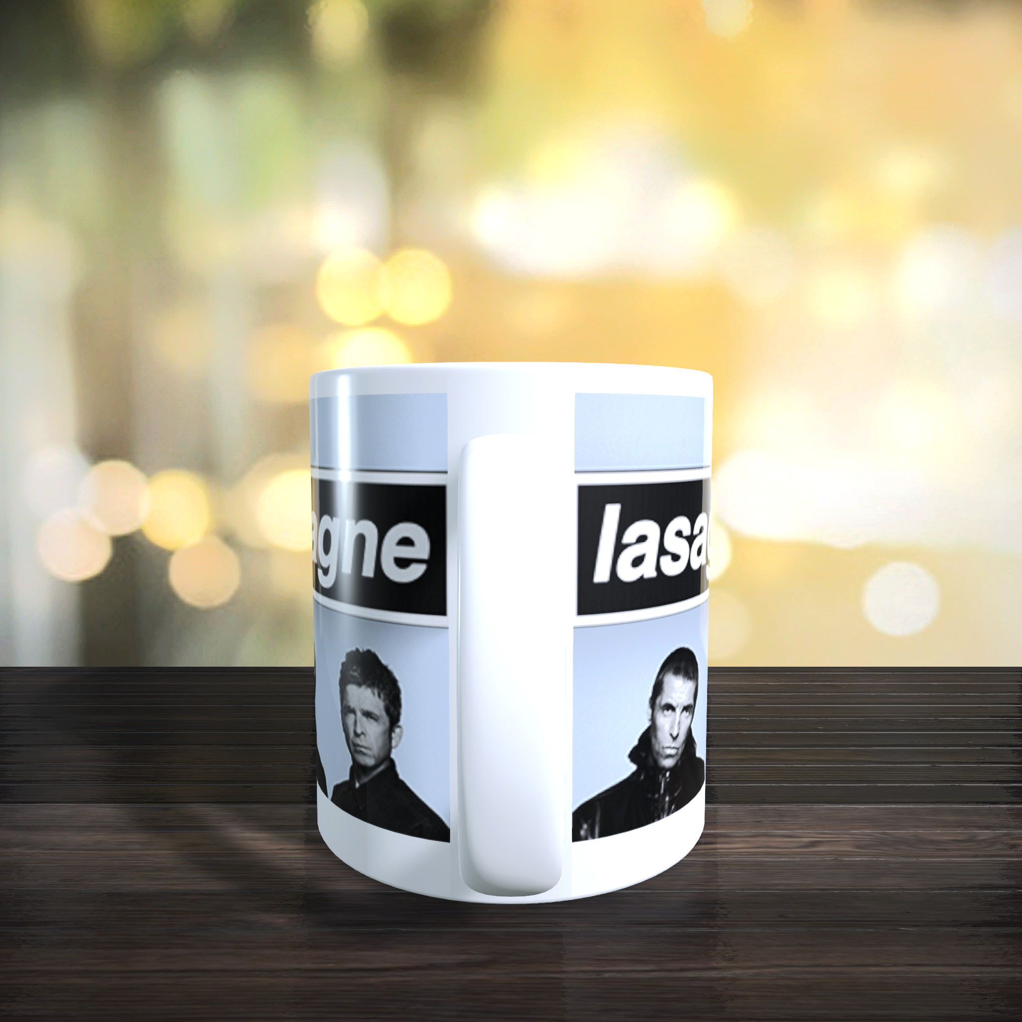 Personalised Limited Edition Oasis Reunion Lasagne Mug