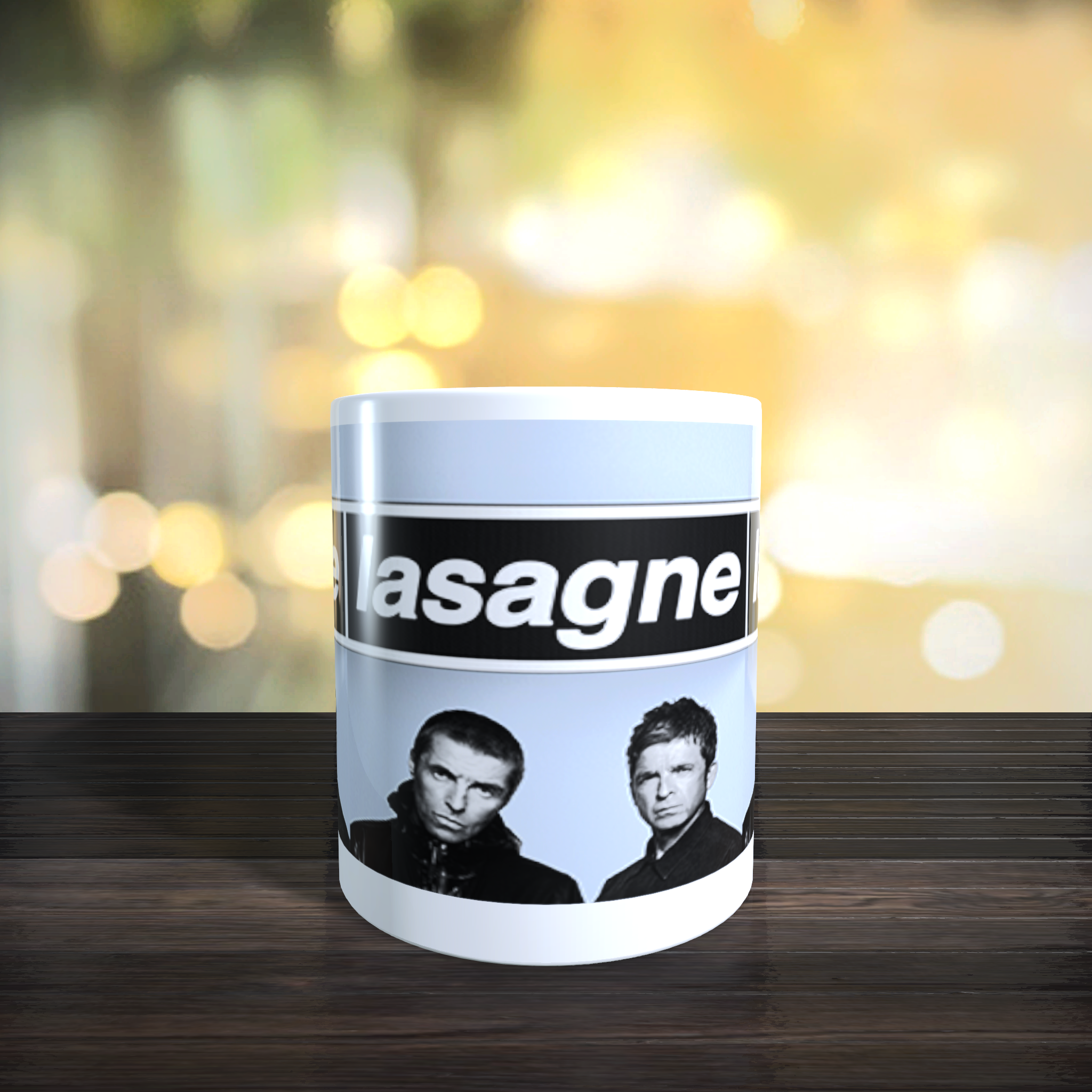 Personalised Limited Edition Oasis Reunion Lasagne Mug