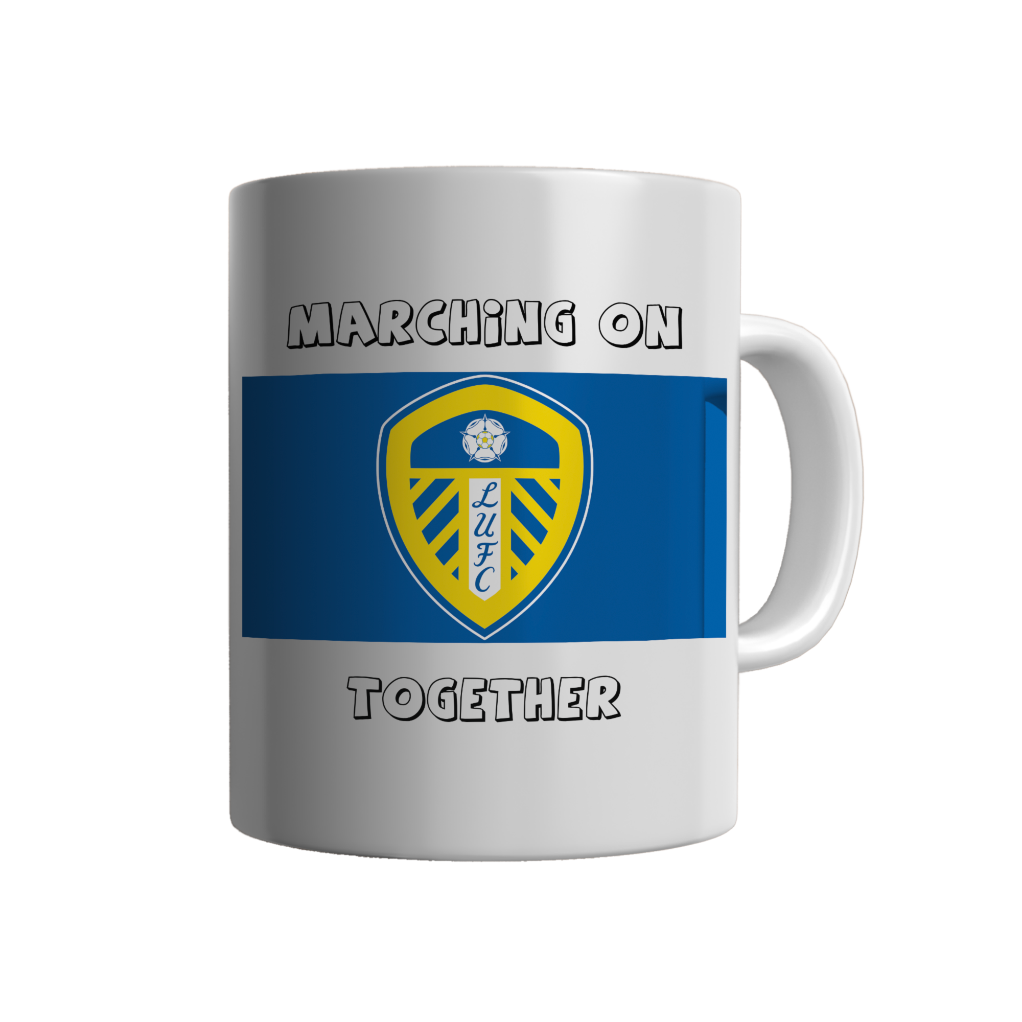 Leeds United Marching On Together Mug