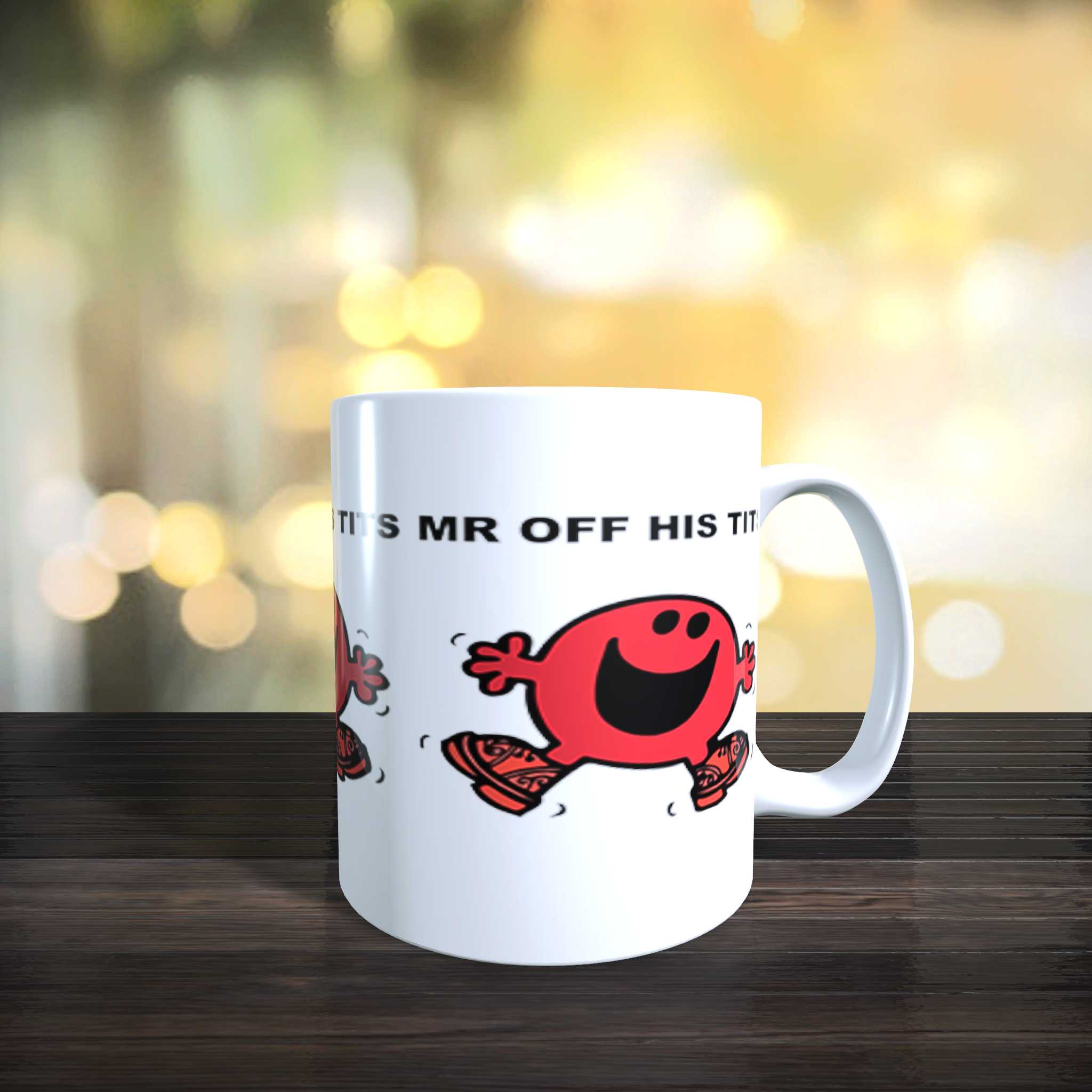 Personalised Limited Edition Mr Off His Tits Mug
