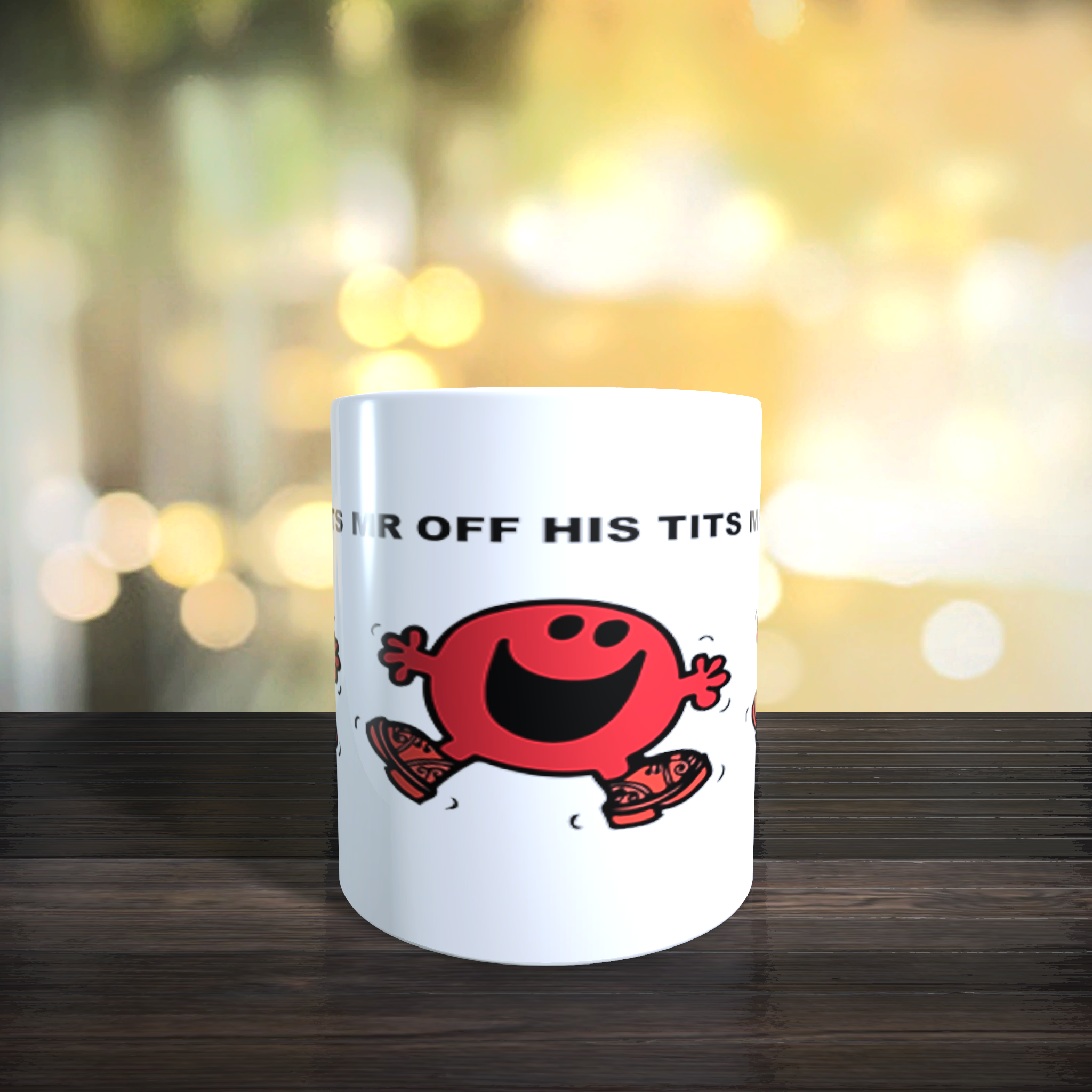 Personalised Limited Edition Mr Off His Tits Mug