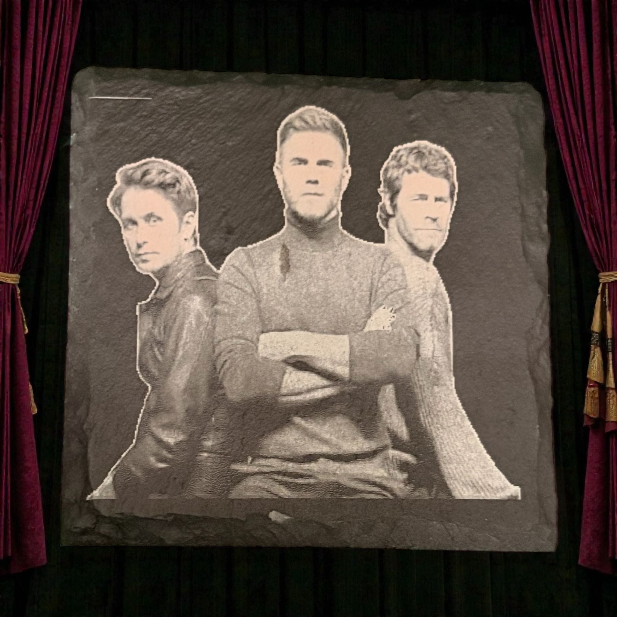Limited Edition Slate Take That Drinks Coasters ( 4 packs )