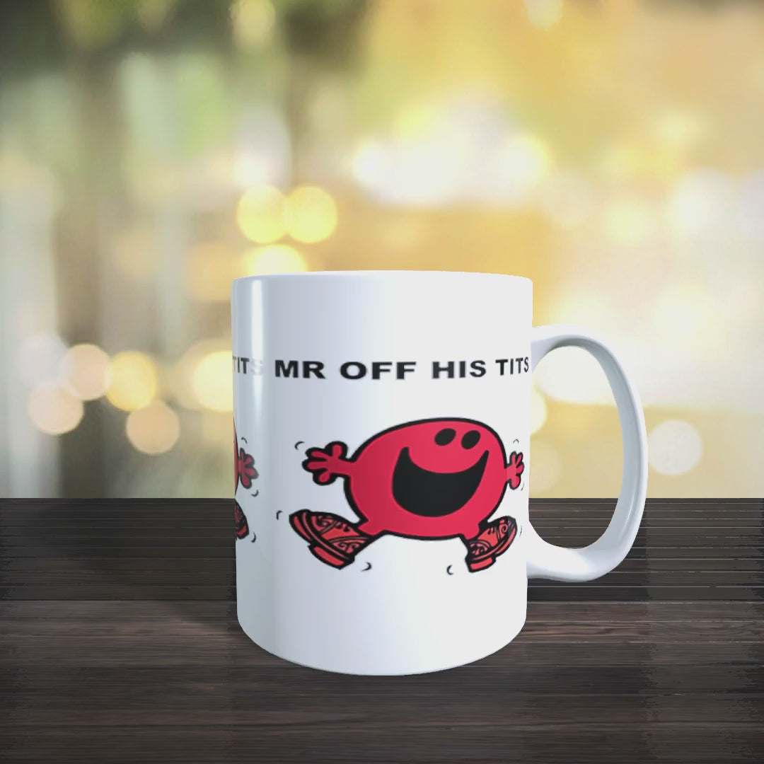 Personalised Limited Edition Mr Off His Tits Mug